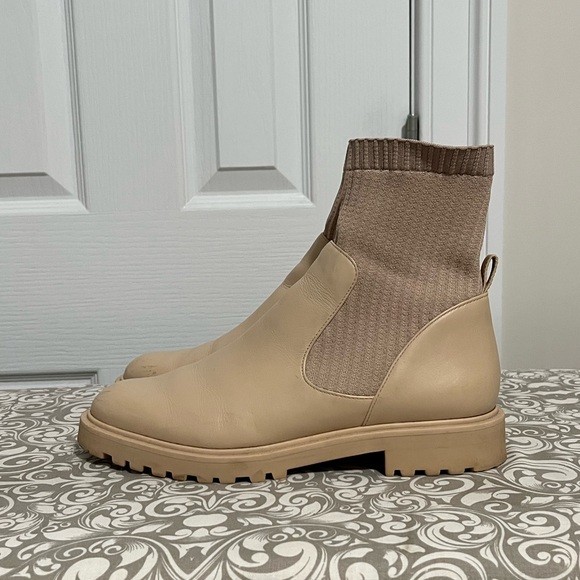 Porte & Paire Tan Sock Chelsea Boots - Picture 11 of 14